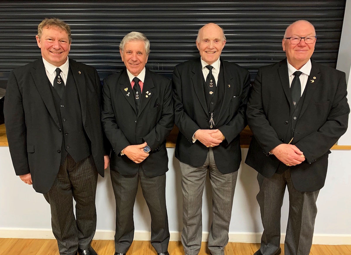 E.Kt. Wright, E.Kt. Playford,E.Kt.P.J.Swinge & E.Kt. P.Swinge