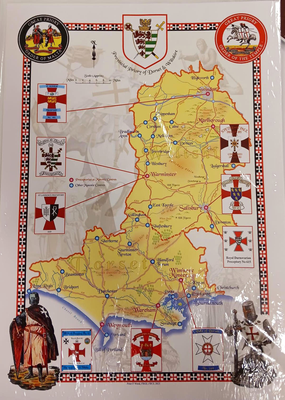 Map of the Preceptory