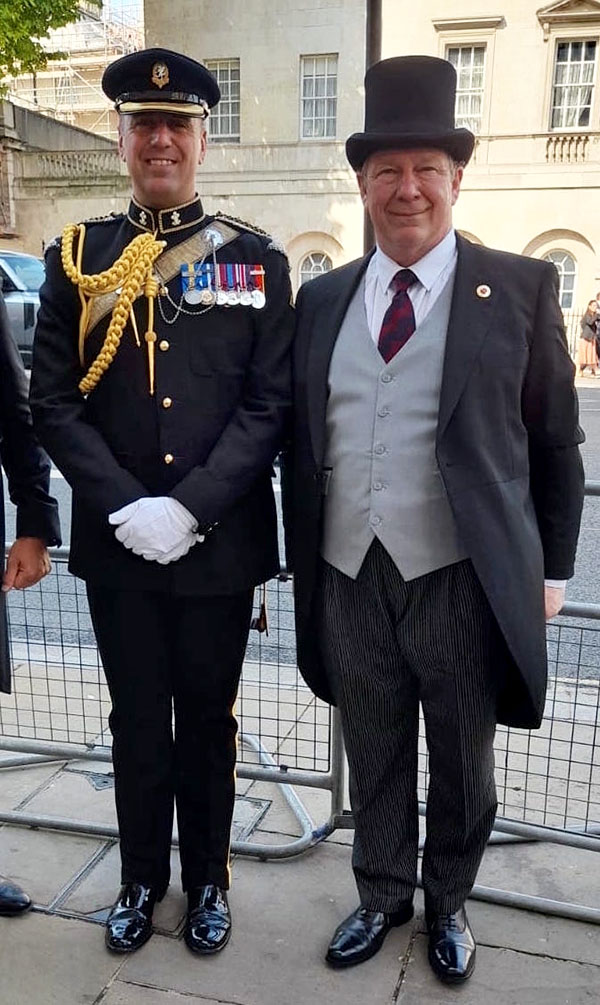 Captain of the Wessex Yeomanry & E.Kt. Mark Wright
