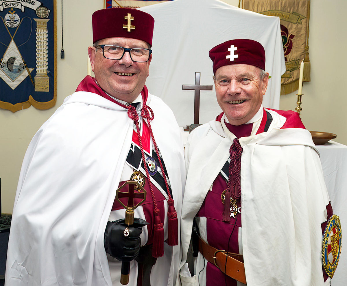 R.E.Kt. Stephen Churchill & E.Kt. Russell Laxton